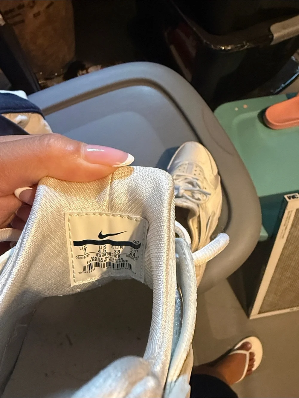 Nike Women's White Athletic Sneakers - Picture 3 of 3